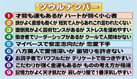 ソウルナンバー 相性 表|ソウルナンバーの相性ランキング！計算方法や恋愛占。